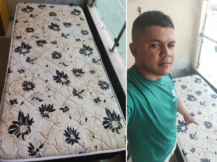 Limpeza profissional de colchão
